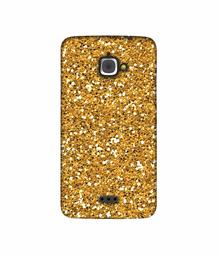 Amazon Brand - Solimo Designer Golden Sparkle 3D Printed Hard Back Case Mobile Cover for InFocus M350