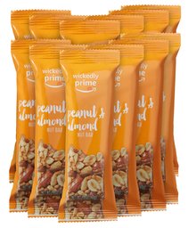 Wickedly Prime Nut Bar, Peanut & Almond, Gluten Free, Kosher,  1.4 Ounce (Pack of 12)