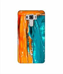 Amazon Brand - Solimo Designer Gold Yellow and Sky Blue Paint 3D Printed Hard Back Case Mobile Cover for Asus Zenfone 3 Laser ZC551KL