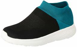 Amazon Brand - Symbol Women's Black/Turq Sneakers-6 UK (39 EU) (9 US) (AZ-WSY-22)