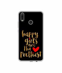 Amazon Brand - Solimo Designer Happy Girls are The Prettiest UV Printed Soft Back Case Mobile Cover for Huawei Y9 (2019)