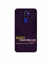 Amazon Brand - Solimo Designer Enjoy Your Life 3D Printed Hard Back Case Mobile Cover for Oppo A9 (2020)