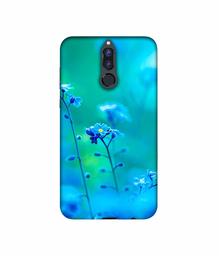 Amazon Brand - Solimo Designer Blue Flower 3D Printed Hard Back Case Mobile Cover for Huawei Honor 9i