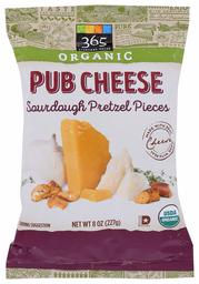 365 Everyday Value, Organic Pub Cheese Sourdough Pretzel Pieces, 8 oz