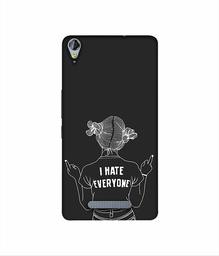 Amazon Brand - Solimo Designer I Hate Everyone 3D Printed Hard Back Case Mobile Cover for Micromax Canvas Juice 3Plus Q394