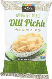 365 Everyday Value, Potato Chips, Dill Pickle, 10 oz