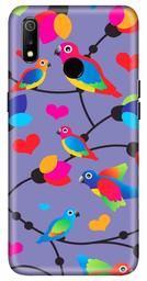 Amazon Brand - Solimo Designer Birds Patterns Design 3D Printed Hard Back Case Mobile Cover for Realme 3 / Realme 3i