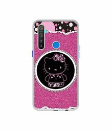 Amazon Brand - Solimo Designer Kitty with Glitter UV Printed Soft Back Case Mobile Cover for Realme 5 / Realme 5s / Realme 5i