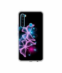 Amazon Brand - Solimo Designer Butterflies Neon Light UV Printed Soft Back Case Mobile Cover for Mi Redmi Note 8