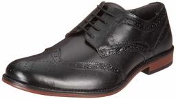 Amazon Brand - Symbol Men's Black Leather Formal Shoes - 8 UK (AZ-WS-115D)