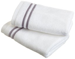 Pinzon 700-Gram Hotel Stitch Washcloth 2-Pack, Plum