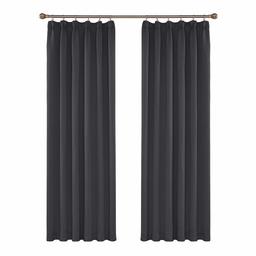 UMI Essentials Set of 2 Curtains with Ruffle Tape