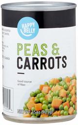 Amazon Brand - Happy Belly Peas & Carrots, 15 oz