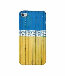 Amazon Brand - Solimo Designer Wooden Pattern 3D Printed Hard Back Case Mobile Cover for Apple iPhone 4 / 4S