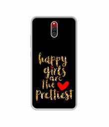 Amazon Brand - Solimo Designer Happy Girls are The Prettiest UV Printed Soft Back Case Mobile Cover for Xiaomi Redmi 8A Dual