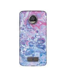 Amazon Brand - Solimo Designer Oil Paint on Marble 3D Printed Hard Back Case Mobile Cover for Moto Z2 Play