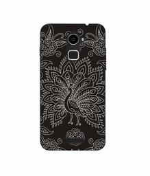 Amazon Brand - Solimo Designer White Peacock Rangoli 3D Printed Hard Back Case Mobile Cover for Coolpad Note 3 Lite