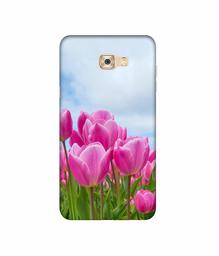 Amazon Brand - Solimo Designer Pink Lily 3D Printed Hard Back Case Mobile Cover for Samsung Galaxy C7 Pro