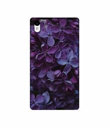 Amazon Brand - Solimo Designer Purple Flowers 3D Printed Hard Back Case Mobile Cover for Sony Xperia Z2