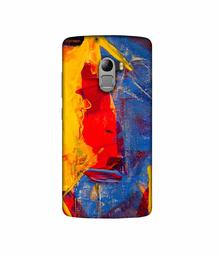 Amazon Brand - Solimo Designer Yellow and Dark Blue Canvas 3D Printed Hard Back Case Mobile Cover for Lenovo K4 Note