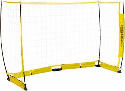 AmazonBasics Portable Easy-Up Soccer Goal - 4 x 6 Feet, Yellow