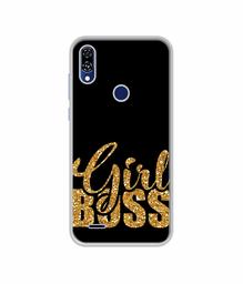 Amazon Brand - Solimo Designer Sparkle Girl Boss UV Printed Soft Back Case Mobile Cover for Gionee F10