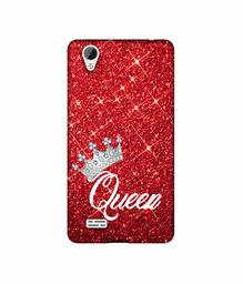 Amazon Brand - Solimo Designer Queen On Red Glitter UV Printed Soft Back Case Mobile Cover for Vivo Y31