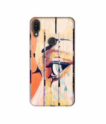 Amazon Brand - Solimo Designer Potrat On Wood 3D Printed Hard Back Case Mobile Cover for Asus Zenfone Max Pro M1 ZB601KL