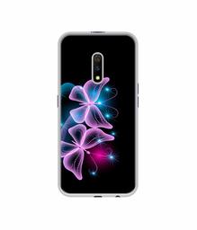 Amazon Brand - Solimo Designer Butterflies Neon Light UV Printed Soft Back Case Mobile Cover for Realme X