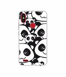 Amazon Brand - Solimo Designer Panda Texture UV Printed Soft Back Case Mobile Cover for Tecno Camon iSky 2