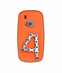 Amazon Brand - Solimo Designer Number Four 3D Printed Hard Back Case Mobile Cover for Nokia 3310