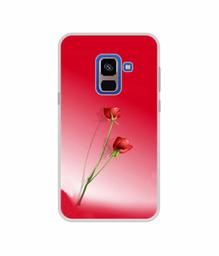 Amazon Brand - Solimo Designer Red Roses UV Printed Soft Back Case Mobile Cover for Samsung Galaxy A8 Plus (2018)