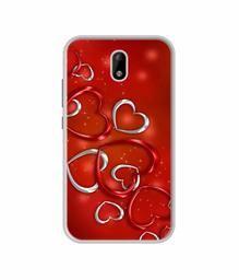 Amazon Brand - Solimo Designer Hearts UV Printed Soft Back Case Mobile Cover for Itel A23