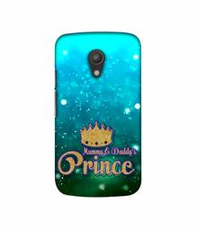 Amazon Brand - Solimo Designer Mummy & Daddy's Prince 3D Printed Hard Back Case Mobile Cover for Motorola Moto G 2nd Generation