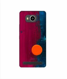 Amazon Brand - Solimo Designer Pink and Blue Brush Texture 3D Printed Hard Back Case Mobile Cover for Lenovo A7700