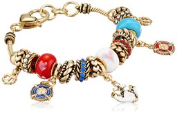 Nautical Gold-Tone Charm Bracelet, 7.5