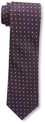 Franklin Tailored Men's Dot Tie, Burg/Cream