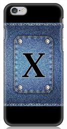 Amazon Brand - Solimo Designer Button Jeans Alphabet-X 3D Printed Hard Back Case Mobile Cover for Apple iPhone 6s