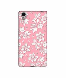 Amazon Brand - Solimo Designer White Flower Pattern 3D Printed Hard Back Case Mobile Cover for Vivo Y51L