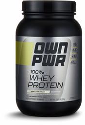 OWN PWR 100% Whey Protein Powder, Vanilla Ice Cream, 25 G Protein with Enzymes, 2 Pound (28 Servings)