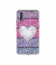 Amazon Brand - Solimo Designer Stone Heart UV Printed Soft Back Case Mobile Cover for Vivo Z1x