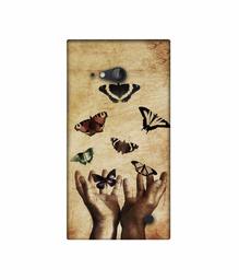 Amazon Brand - Solimo Designer Butterflies 3D Printed Hard Back Case Mobile Cover for Nokia Lumia 730