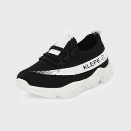 Klepe Boy's Black/White Running Shoes-2 UK (34 EU) (3 Kids US) (KD/KPK-14/BLK)