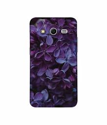 Amazon Brand - Solimo Designer Purple Flowers 3D Printed Hard Back Case Mobile Cover for Samsung Galaxy Core 2 G355H