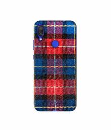 Amazon Brand - Solimo Designer Check Cloth 3D Printed Hard Back Case Mobile Cover for Xiaomi Redmi Note 7 Pro