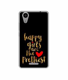 Amazon Brand - Solimo Designer Happy Girls are The Prettiest UV Printed Soft Back Case Mobile Cover for Panasonic Eluga Ray