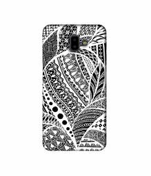 Amazon Brand - Solimo Designer Random White Pattern 3D Printed Hard Back Case Mobile Cover for Samsung Galaxy J6 Plus