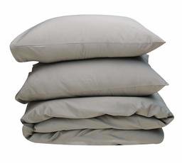 Brushed Cotton Blended Duvet Cover Set, Dark Grey, Super King