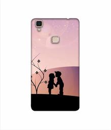 Amazon Brand - Solimo Designer Kiss-ing Couple 3D Printed Hard Back Case Mobile Cover for Vivo V3 Max