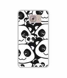 Amazon Brand - Solimo Designer Panda Texture UV Printed Soft Back Case Mobile Cover for Samsung Galaxy J7 Max